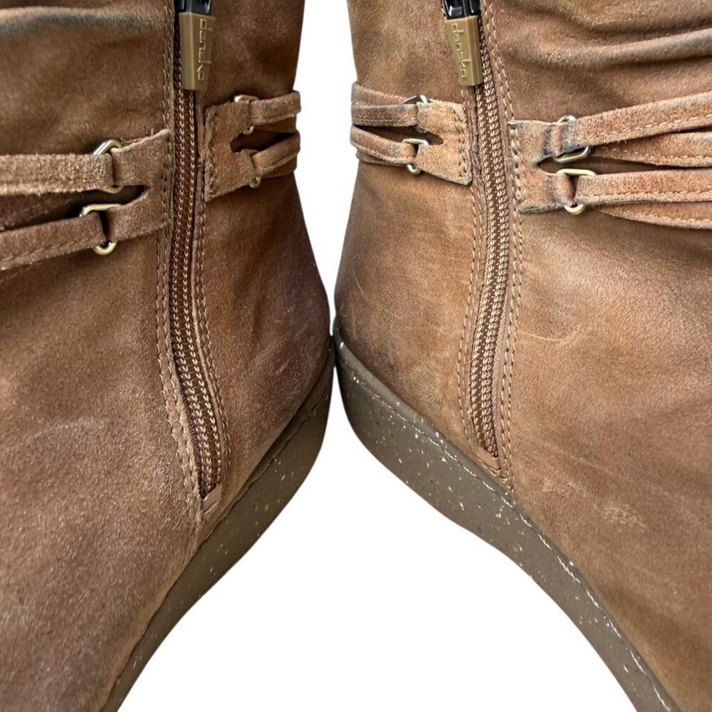 Dansko Evelyn Brown Leather Ankle Boot Women size 40 US 10 - Picture 5 of 6